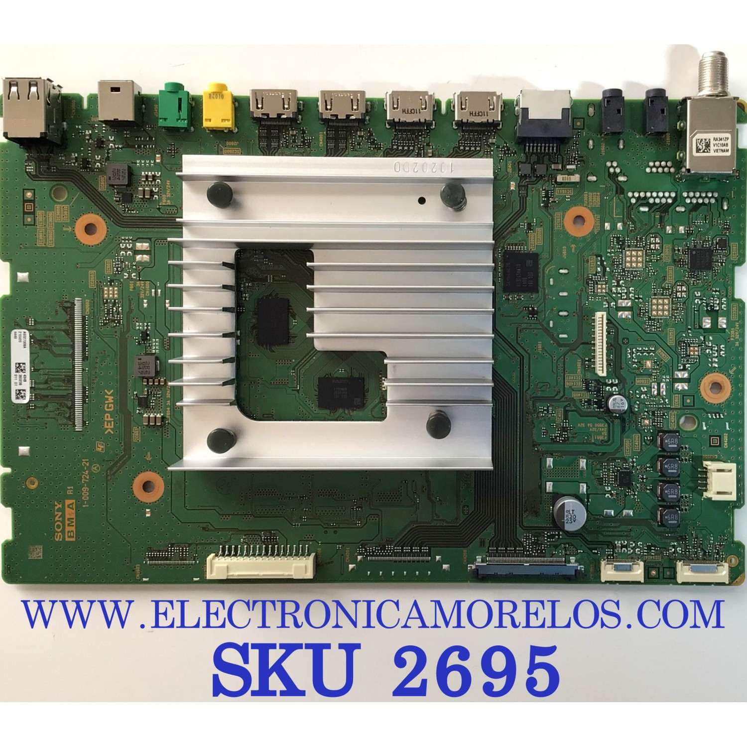 MAIN PARA SMART TV SONY 4K (3840X2160) UHD / NUMERO DE PARTE A-5027-308-A 434 / 1-009-724-21 / A5027308A / 434 / NUMERO DE DISPLAY LC750EQY(SN)(A1) / MODELO KD-75X80J